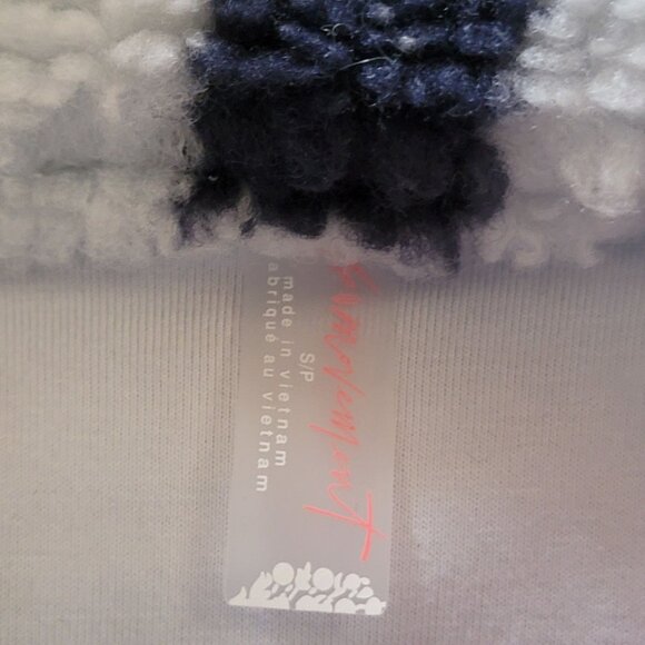 Free People Hit The Slopes Pullover Womens S Fleece Cozy Outdoors Boho Oversized - Picture 4 of 6